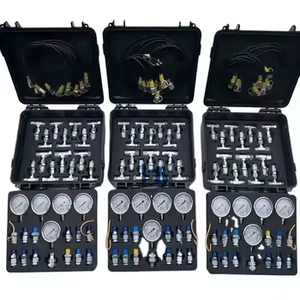 Kit de test hydraulique : 5 tuyaux de test, 5 manomètres, 13 raccords de test, 14 raccords en T - Product Image 3