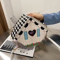 Sac à main en forme d'écailles de poisson en PU, design de dessin animé 3D, mignon, couture de cheminée, fermeture éclair en métal lisse, sac à bandoulière pour dames