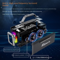 Nouvelle carte son K13 K Sound Card K Song BT Speaker, enceinte portable 200W à basses puissantes, haut-parleur pour danse en plein air et en intérieur