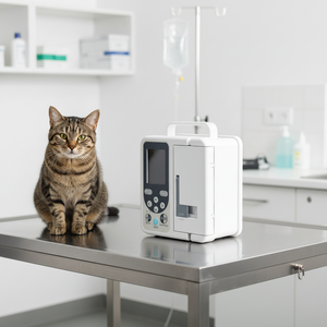 Pompe à perfusion vétérinaire, pompe à <span class=keywords><strong>seringue</strong></span> <span class=keywords><strong>de</strong></span> précision pour animaux, dispositif d'administration <span class=keywords><strong>de</strong></span> fluides IV et d'alimentation entérale pour usage clinique - Product Image 2