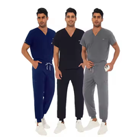 Offre Spéciale personnalisé classique Long pantalon droit 2-Way Stretch soins infirmiers Scrubs haute uniforme chirurgical pour hommes femmes médecins tissé propre