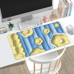 Alfombrilla de goma personalizada para escritorio de ordenador portátil, alfombrilla de ratón plana supergrande de 3D para expansión estereoscópica, para juegos, animal bonito - Product Image 2