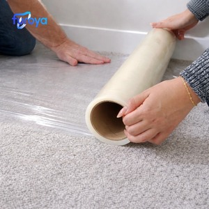 Film de protection pour tapis, souple, résistant aux hautes températures, qualité professionnelle, transparent, économique, option PE, utilisation à <span class=keywords><strong>court</strong></span> terme, lisse - Product Image 2