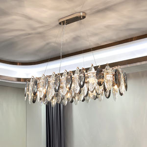 Decoración moderna, luz de comedor interior, lámpara europea, dormitorio, Araña de cristal K9 redonda de lujo - Product Image 1