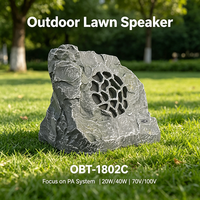 Haut-parleur PA OBT-1802C, haut-parleur de jardin extérieur, haut-parleur coaxial passif à large bande, son audio de haute qualité