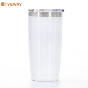 Yeway Sublimation <strong>Blanks</strong> Skinny Tumblers Double Wall Coffee <strong>Mug</strong> Insulated <strong>White</strong> Water Cups Wine Tumbler Stainless Steel - Product Image 2
