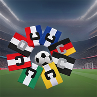 Accessoires de Brassard de Capitaine de Football Couleurs Nationales