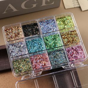 12 Grids Holographic <b>Nail</b> <b>Glitter</b> Flakes Set Laser Shard Sequins DIY <b>Nail</b> Art Decoration Accessories <b>For</b> Manicure Wholesale - Product Image 5