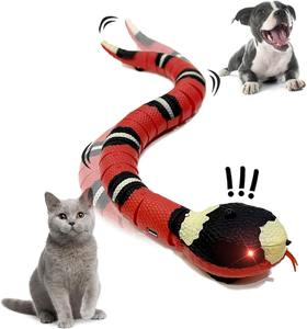 Escape Realistic <span class=keywords><strong>Jouet</strong></span> rechargeable de <span class=keywords><strong>serpent</strong></span> à détection intelligente interactif en forme de S pour chat Sentir automatiquement les obstacles - Product Image 1