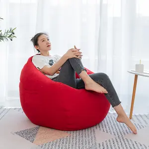 Comfort Line Poly Linen Indoor Bean Bag Chair, Bean Bag Cover Seat Cushion, Bean Bag Cover Available in Many Sizes and Colours