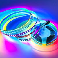 Bande LED adressable WS2812B DC5V 144 LED/m SMD3535 RGB programmable IP20 pour salle de jeu, rétroéclairage TV, décoration