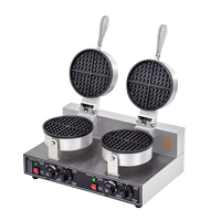 Prix usine Double face 2 plantes gaufrier Machine gaufrier Machine Machine commerciale pour gaufres