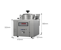 MIJIAGAO 22L Friteuse à pression électrique Dernière version Chine Usine Table Top Friteuse à poulets 220V Tension Nouvelle vente d'usine