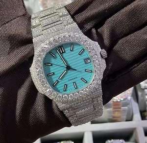 Montre automatique mécanique de sport de luxe en acier inoxydable de haute qualité avec cadran à aiguilles, alarme, design Hip Hop et moissanite - Product Image 5