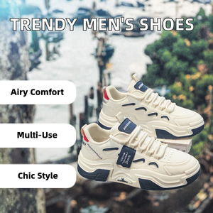 Zapatillas Deportivas de Plataforma para Hombre, Modernas y Versátiles, Blancas, Transpirables, Casuales, para Primavera, Otoño e Invierno, de Secado Rápido - Product Image 2