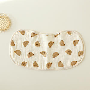 Toptan 6 katmanlar katı baskılı renk organik pamuk emici bebek önlüğü bez Muslin bebek Burp bez - Product Image 4