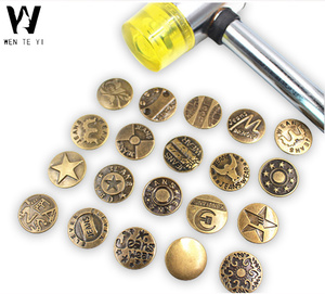 WT tùy chỉnh <span class=keywords><strong>Shank</strong></span> nút quần jean điều chỉnh Báo Chí kim loại Snaps nút cho quần áo - Product Image 4