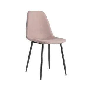 Nordic velluto <span class=keywords><strong>cucina</strong></span> ristorante mobili orsacchiotto sala da pranzo sedia moderna di lusso bianco bouclé sedia da pranzo con gambe d'oro - Product Image 1
