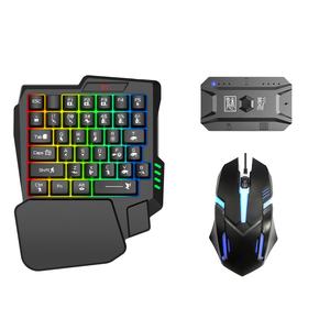 Vente chaude Unique Mini Mécanique De Jeu Led <span class=keywords><strong>Clavier</strong></span> et <span class=keywords><strong>Souris</strong></span> Combo <span class=keywords><strong>Gamer</strong></span> <span class=keywords><strong>Clavier</strong></span> <span class=keywords><strong>souris</strong></span> convertisseur - Product Image 3