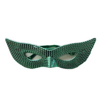 Irish Carnival Party Lunettes à paillettes Demi-visage Mascarade Performance Masque Props