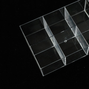 Transparent Plastic Storage Box 6 Compartment 19x12.7x6cm PP Material Desk Organizer Jewelry Organizer No Lid - Product Image 3