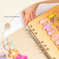Sac de rangement pliable en feutre pour pinces à cheveux, présentoir pour organiser les accessoires, haute qualité, cadeau adorable, Nouvel An, Noël