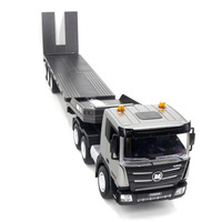 Huina 1318 Nouveau Camion Benne RC en Métal Gris-Blanc à Neuf Canaux 1:18 Électrique Multifonction Portée de Contrôle à Distance de 25m Prêt à l'Emploi