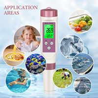 Testeur de qualité de l'eau portable numérique 7-en-1 PH/TDS/EC/SALT/TEMP/S.G/ORP, pH-mètre numérique pour piscine, spa, aquarium, TDS-mètre