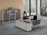 Meubles de bureau à Structure métallique moderne, vente en gros, bureau de luxe, bureau de patron, bureau de directeur, Table d'écriture