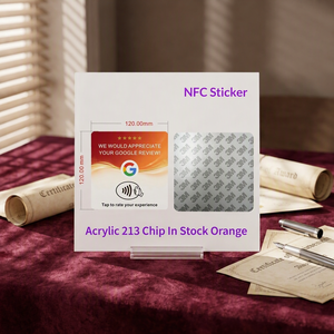 Etiquetas Acrílicas Personalizadas con Logotipo Impreso, NFC, Lectura y Escritura Pasiva, Redes Sociales, Tarjetas <span class=keywords><strong>de</strong></span> Reseñas <span class=keywords><strong>de</strong></span> <span class=keywords><strong>Google</strong></span>, Señales <span class=keywords><strong>de</strong></span> Pedidos, Código QR - Product Image 6