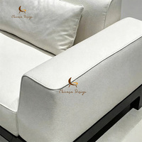 Ensemble de canapés sectionnels modernes personnalisables en tissu rembourrés d'éponge pour appartements, villas et salons - Mobilier de luxe pour la maison
