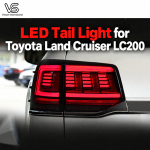 Feux arrière LED LC200 2016-2020 avec unité d'éclairage arrière pour Toyota Land Cruiser – Remplacement personnalisé pour commandes professionnelles automobiles - Product Image 1