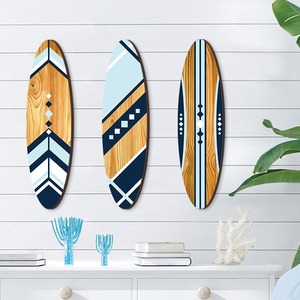 Decoración <span class=keywords><strong>de</strong></span> Pared con Logotipo <span class=keywords><strong>de</strong></span> Tabla <span class=keywords><strong>de</strong></span> Surf, Juego <span class=keywords><strong>de</strong></span> 3 Piezas <span class=keywords><strong>de</strong></span> Madera, Decoración <span class=keywords><strong>de</strong></span> Pared Estilo Hawaiano - Product Image 3