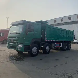 चीनी कम कीमतों में सिनोट्रूक हॉयो हैंड ड्राइविंग के लिए 12 पहियों टिपर ट्रक