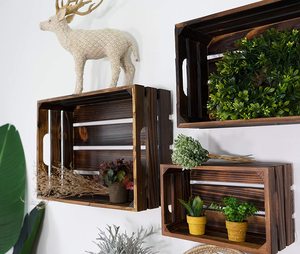 Cassetta in <span class=keywords><strong>Legno</strong></span> per Birra, Vino e Frutta, Cesto Organizzatore, Scatole Decorative e Confezione Regalo in <span class=keywords><strong>Legno</strong></span> - Product Image 2