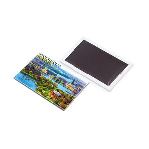 Imán de Resina Minimalista de Suecia, Recuerdos Turísticos Personalizados, Imanes Metálicos para Refrigerador de Estocolmo - Product Image 3