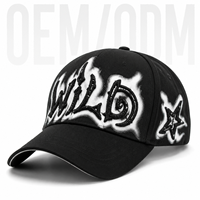 Casquette Streetwear Rétro 100% Coton avec Broderie Tonale et Logo Personnalisé, Faible MOQ, pour Merch de Club, Vente en Gros