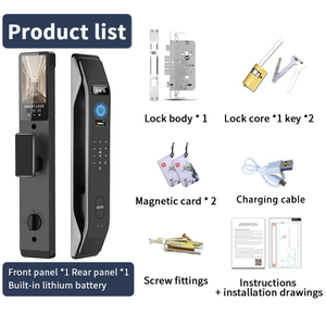 Xsdts K9 wishome <span class=keywords><strong>Wifi</strong></span> khóa thông minh bảo mật nhà hiện đại: Vân tay, mặt, ứng dụng, mật khẩu, chìa khóa và thẻ IC - Product Image 6