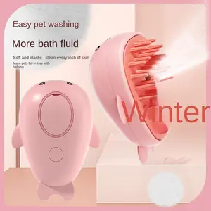 Cross-Border Temu Peigne pour animaux de compagnie sans lotion Chiens et chats Électrique One-Click Spray Peigne d'épilation Anti-Flying Hair Massage Brush