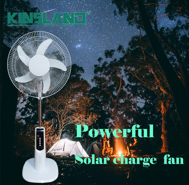 16-Inch AC/DC Solar Tower Fan Night Light New Multi-Functional Oscillating Pedestal Fans for Outdoor Household Battery Powered
