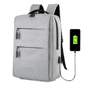 Оптовая продажа, деловой рюкзак для ноутбука с USB-зарядкой, вместительные дорожные деловые сумки для ноутбука