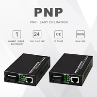 Convertisseur de média fibre optique 10M/100M avec alimentation externe et transceiver optique de données pour équipement à fibre optique simple