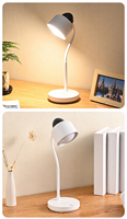 Lampe de bureau LED respectueuse des yeux, col de cygne, sans scintillement, pour la lecture des étudiants