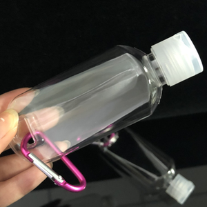 30ml 50ml 100ml PET <strong>Sanitizer</strong> Travel Bottle Keychain Pocket Sized Empty Refillable Pump <strong>Sprayer</strong> Hot Stamping Personal Care - Product Image 4