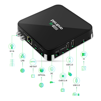 OTT isdbt TV BOX Amlogic S905X3 Lanzador personalizado streaming de medios canales gratuitos 4K Ott TV box Android Player