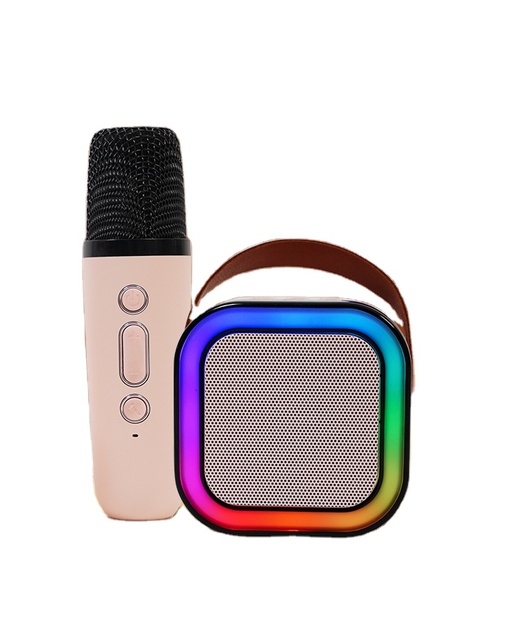 Portable Speaker Toy Microphone for Children and Adults Integrated Mini Speaker for Home and Outdoor Karaoke