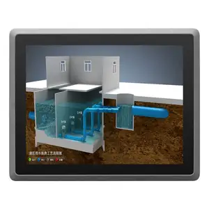 BIS approved Fanless ip65 ipc 15 inch VESA wall mount or embedded computer industrial touch panel pc