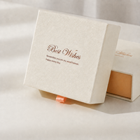 Boîtes de rangement pour bijoux personnalisables en blanc et rose, recyclables, avec doublure en éponge pour l'emballage de montres, en stock, vente en gros par petites quantités