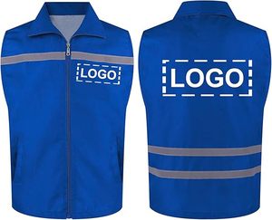 Chalecos de Uniforme para Supermercado, Ropa de Trabajo Transpirable de Poliéster para Cajeros, Clérigos de Inventario y Personal de Servicio al Cliente, con Múltiples Bolsillos - Product Image 1