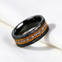 Bague de mariage en carbure de tungstène noir martelé de 8 mm pour homme, incrustation bois et bois de cerf, vente en gros, bijoux de mode personnalisés OEM/ODM